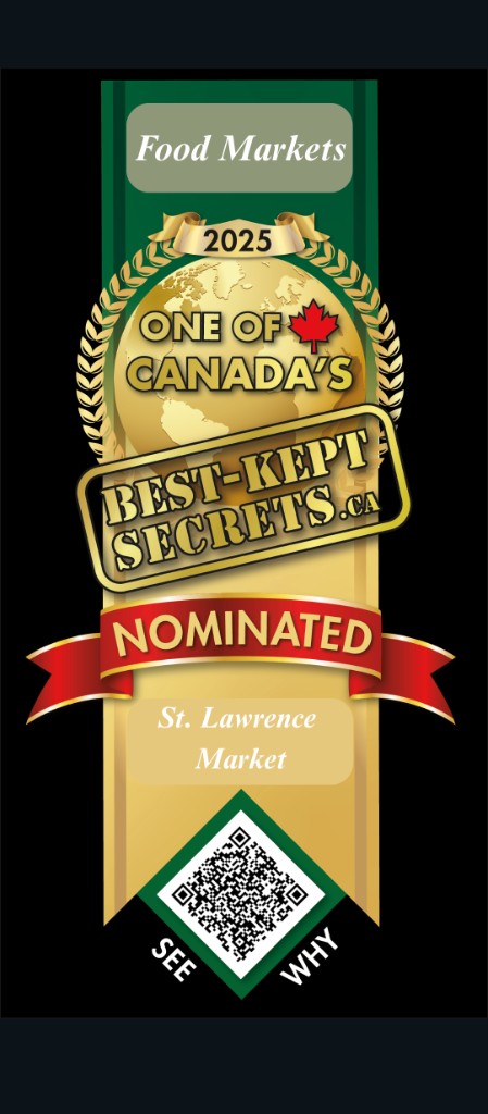 Best Kept Secrets QR patch — St. Lawrence Market example
